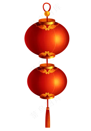 春节红色灯笼,免抠元素