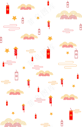 2020鼠年底纹,免抠元素