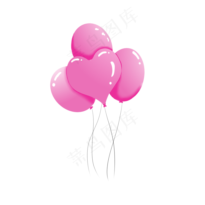儿童节粉红卡通气球
