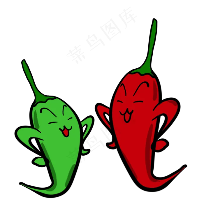 辣椒蔬菜辣子红色绿色(2000X2000(DPI:300))psd模版下载