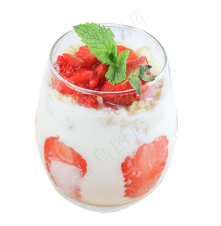 草莓饮品,免抠元素