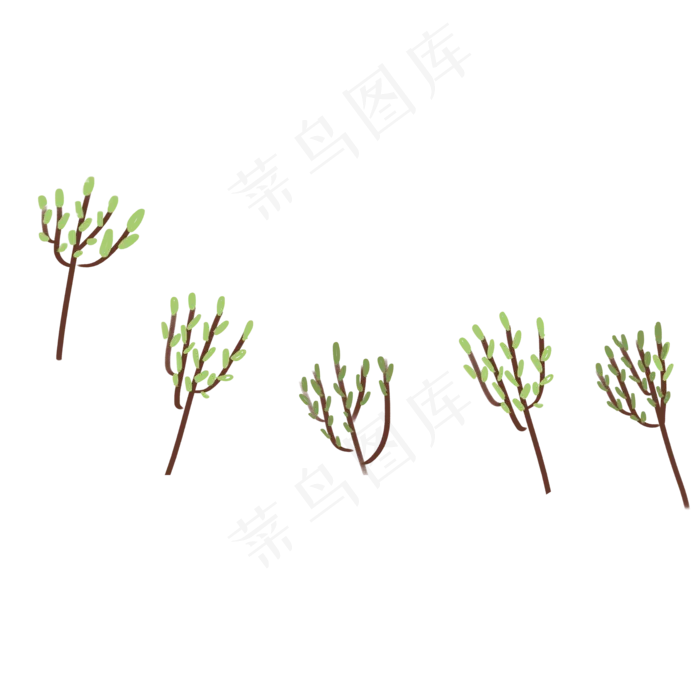 卡通小树苗PNG下载(2542X2542(DPI:300))psd模版下载