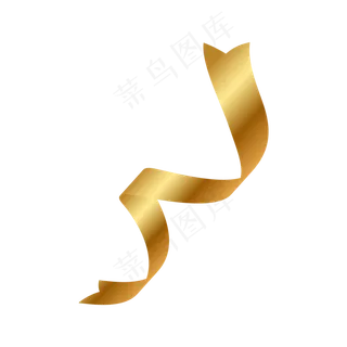 简约矢量的飞扬丝带装饰,免抠元素