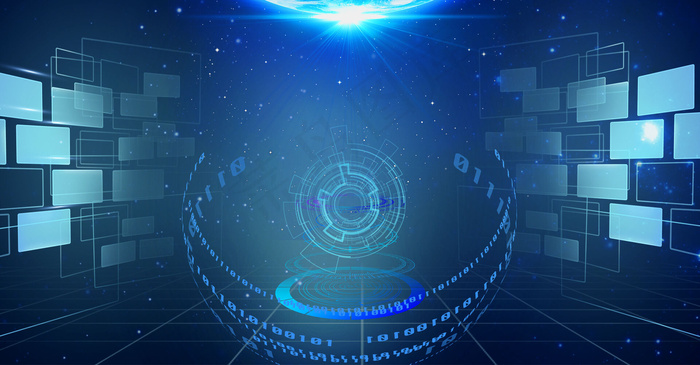 科技线条互联网数据背景海报