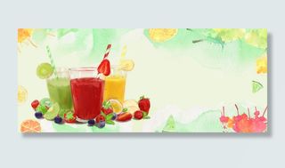 夏日降暑清凉饮料水果