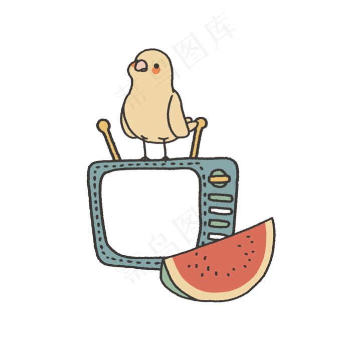 元素回忆里童年的夏天怀旧电视机