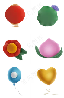 多种彩色序号框