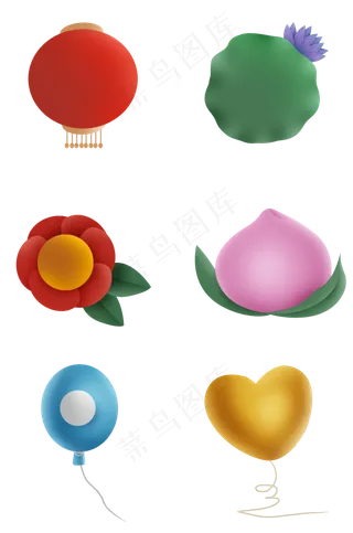 多种彩色序号框