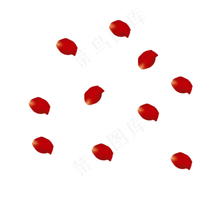 手绘玫瑰花瓣png素材(2000X2000(DPI:300))psd模版下载