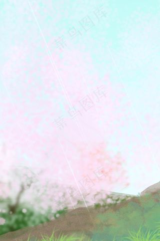 清明节手绘psd分层banner