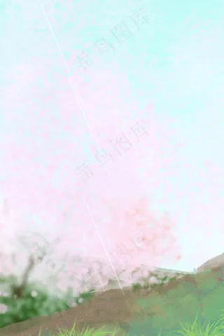 清明节手绘psd分层banner