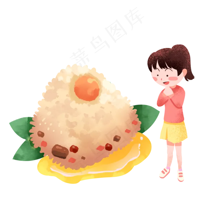 端午节美食粽子(2000X2000(DPI:300))psd模版下载