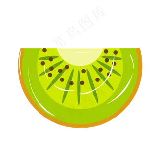 一半猕猴桃水果