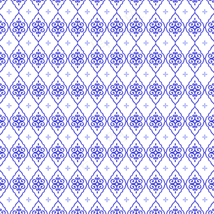 古典青花底纹(2000X2000(DPI:300))psd模版下载