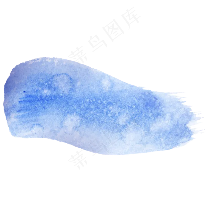 蓝色水墨笔刷(2000X2000(DPI:300))psd模版下载