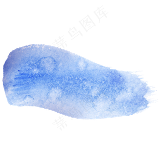 蓝色水墨笔刷