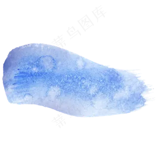 蓝色水墨笔刷