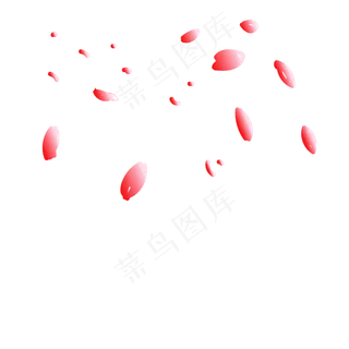 漂浮的玫瑰花瓣