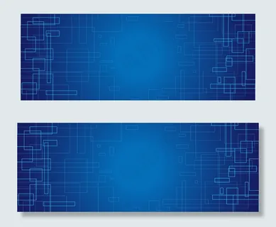 科技风几何邀请函