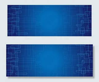 科技风几何邀请函