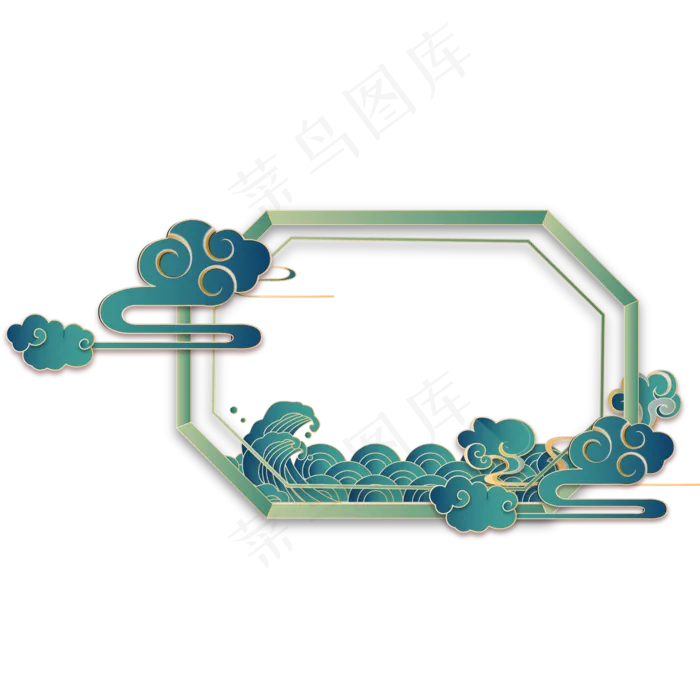 中国风立体剪纸边框(5416X3508(DPI:299))ai矢量模版下载