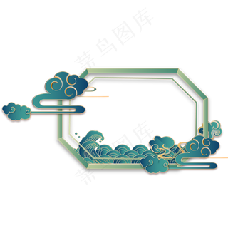 中国风立体剪纸边框