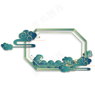 中国风立体剪纸边框