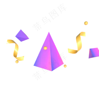 618电商漂浮几何装饰立体