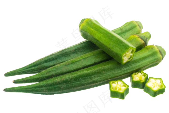 餐饮食材秋葵,免抠元素
