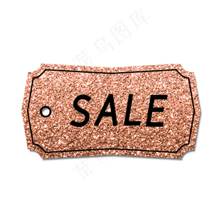 金色金粉电商促销吊牌