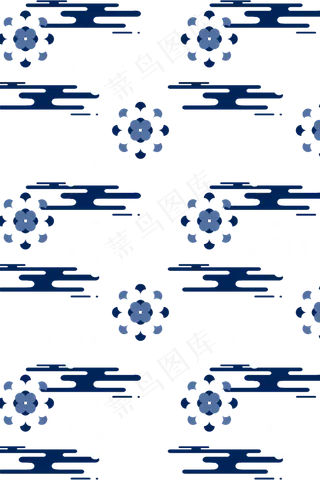 冷色中国国潮底纹