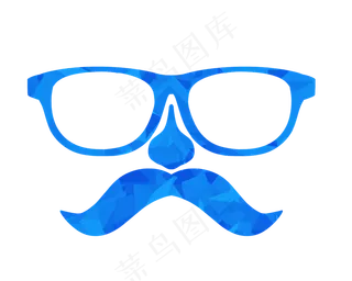 父亲节眼镜胡子