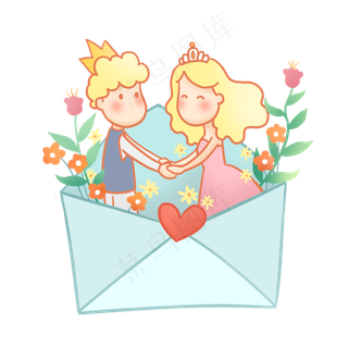 情人节马卡龙色系PNG免抠素材