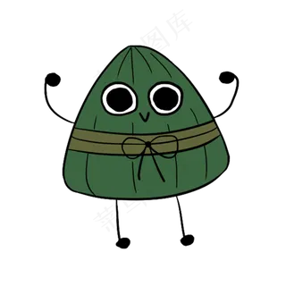 端午节卡通粽子图标