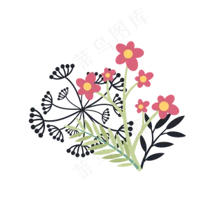 夏天夏季夏至花朵植物素材