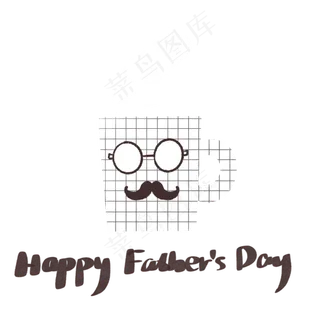 手绘可爱父亲节水杯