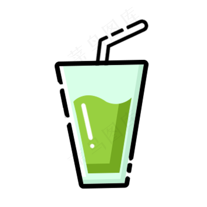 mbe风格水果果蔬猕猴桃手绘插