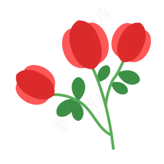 夏季夏天玫瑰花免扣素材