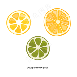 美丽的卡通手绘平夏水果元素