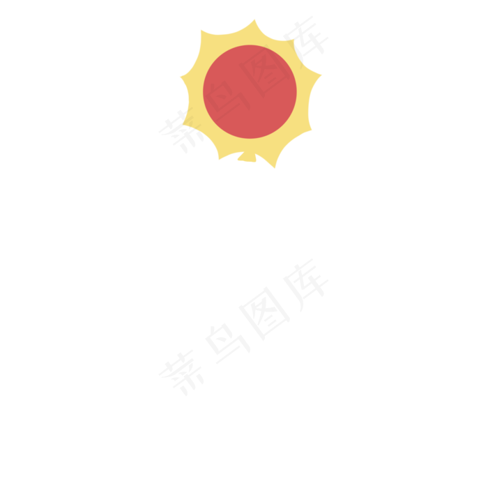 可爱红色太阳气球(2100X2100(DPI:300))psd模版下载