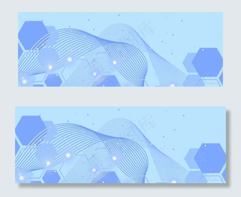 蓝色科技医疗纹理(1920*700px 	       )psd模版下载