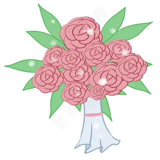 玫瑰花花束手捧花