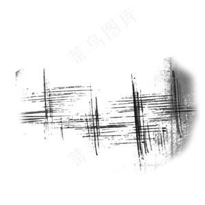 水墨黑色线条雾气
