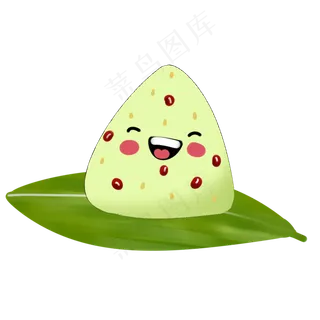 端午习俗吃粽子手绘