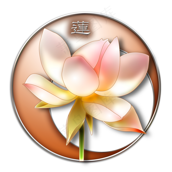 出淤泥而不染的莲花(4724X4724(DPI:300))psd模版下载