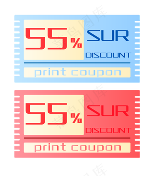 优惠券促销标签