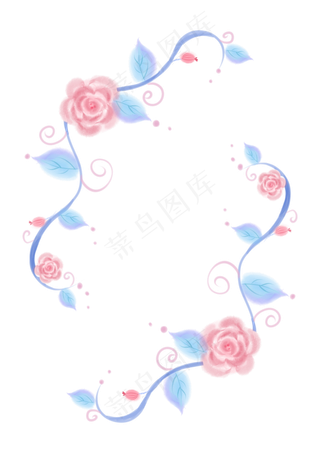 漂亮的藤蔓和小红花