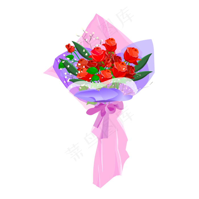 可商用高清玫瑰花艺花束03(2000X2000(DPI:150))psd模版下载