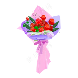 可商用高清玫瑰花艺花束03