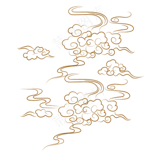 古典浮世绘云纹底纹